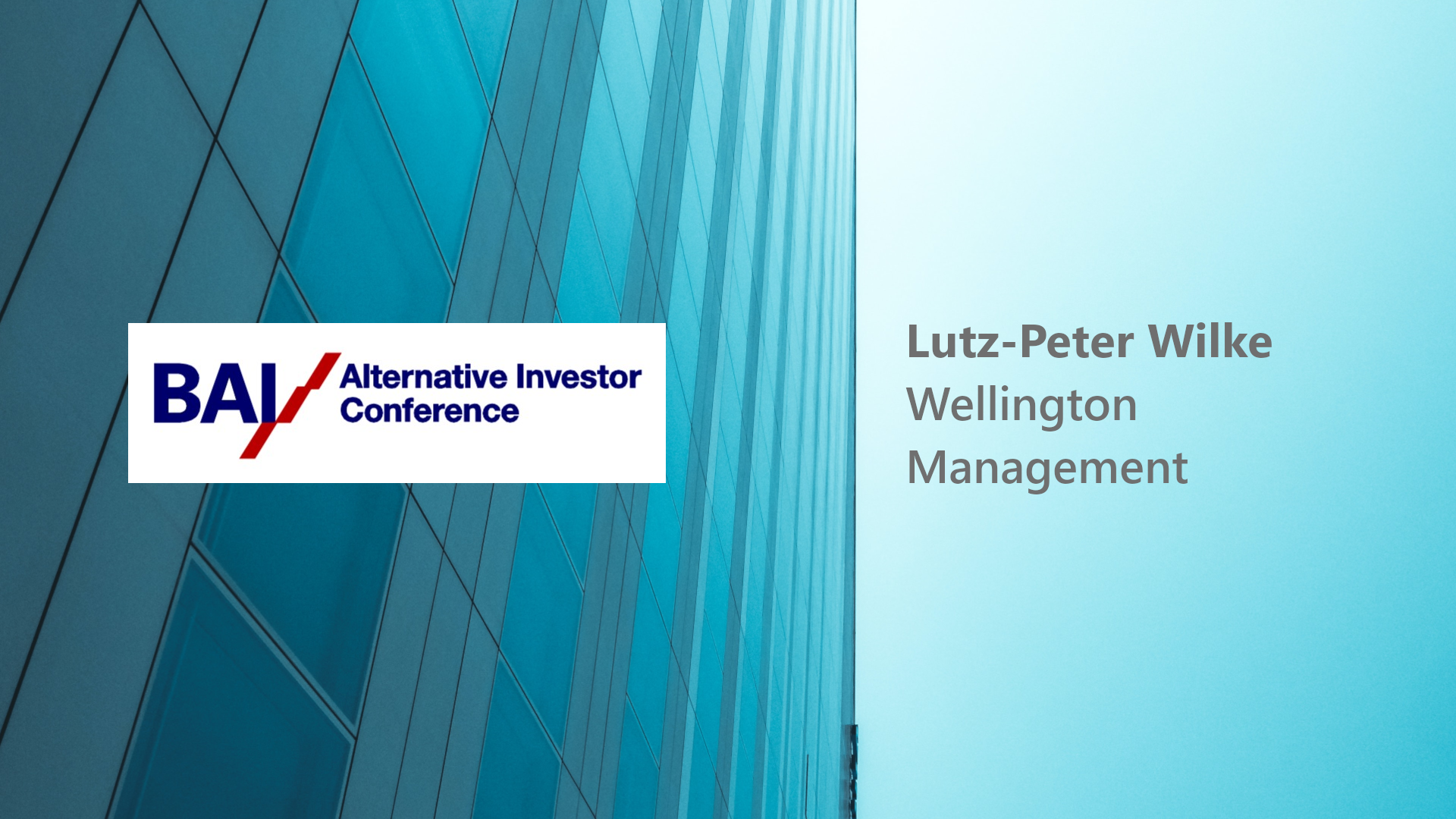 Read more about the article BAI/AIC 2016 – Lutz-Peter Wilke – Wellington Management