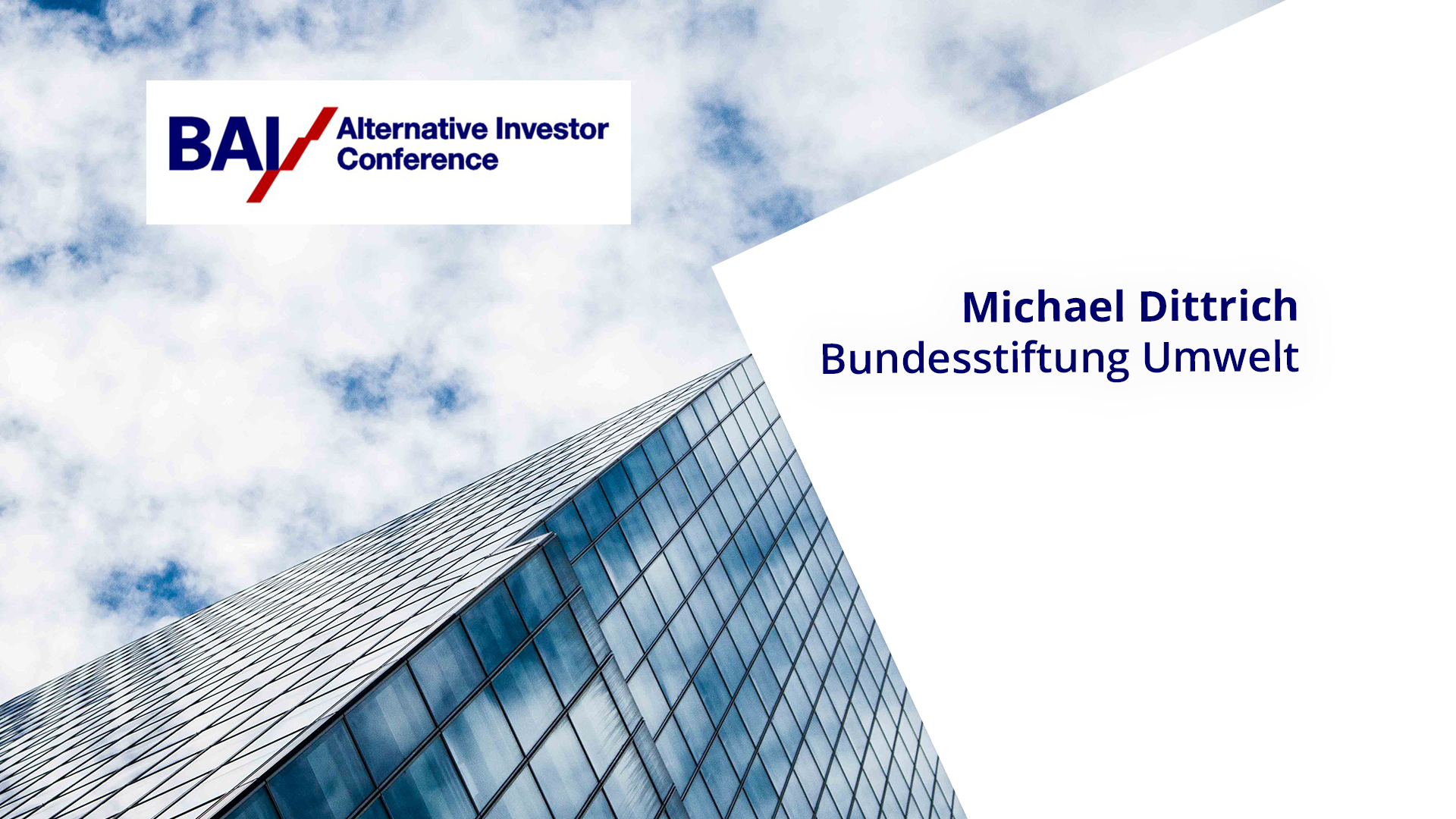 Read more about the article BAI/AIC 2019 – Michael Dittrich – Bundesstiftung Umwelt