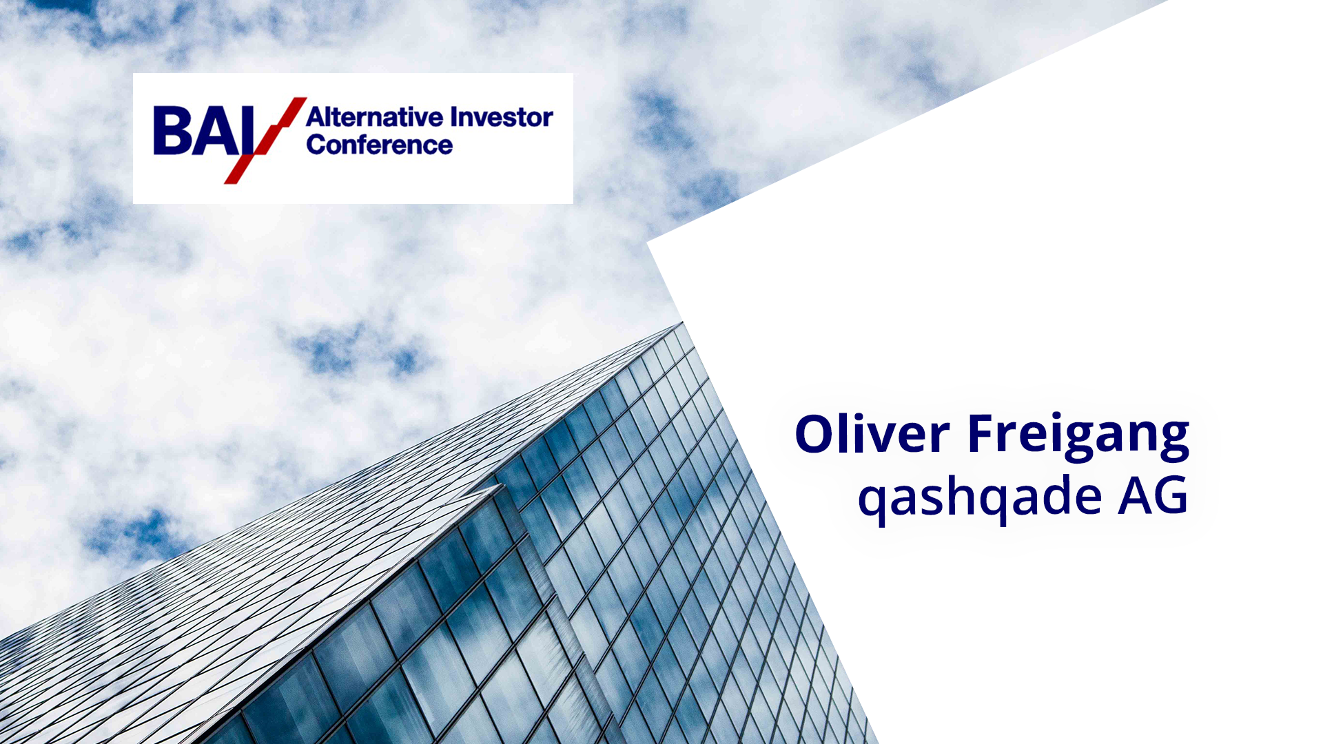 Read more about the article BAI/AIC 2019 – Oliver Freigang – qashqade AG