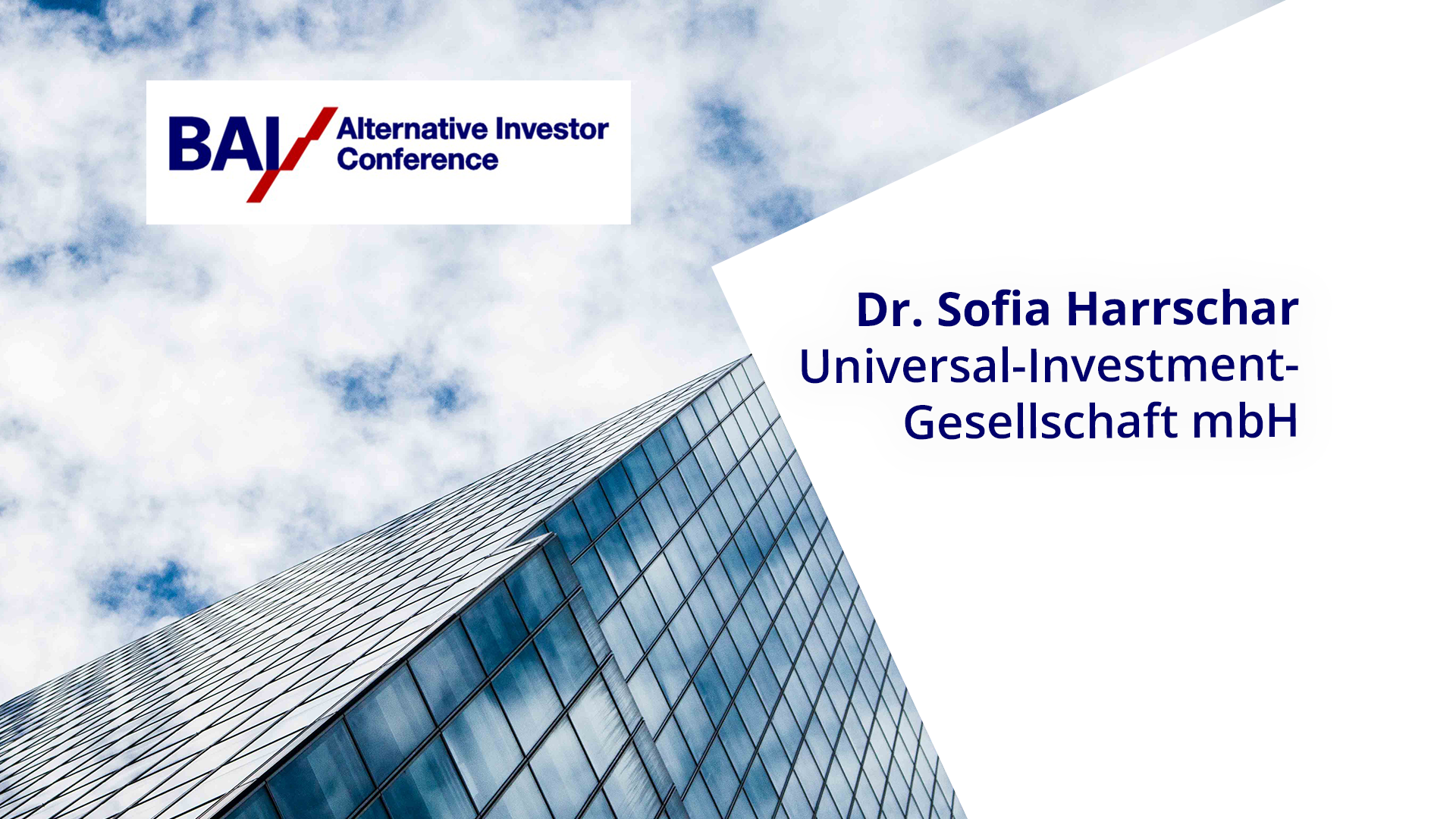 Read more about the article BAI/AIC 2019 – Dr. Sofia Harrschar – Universal-Investment-Gesellschaft mbH