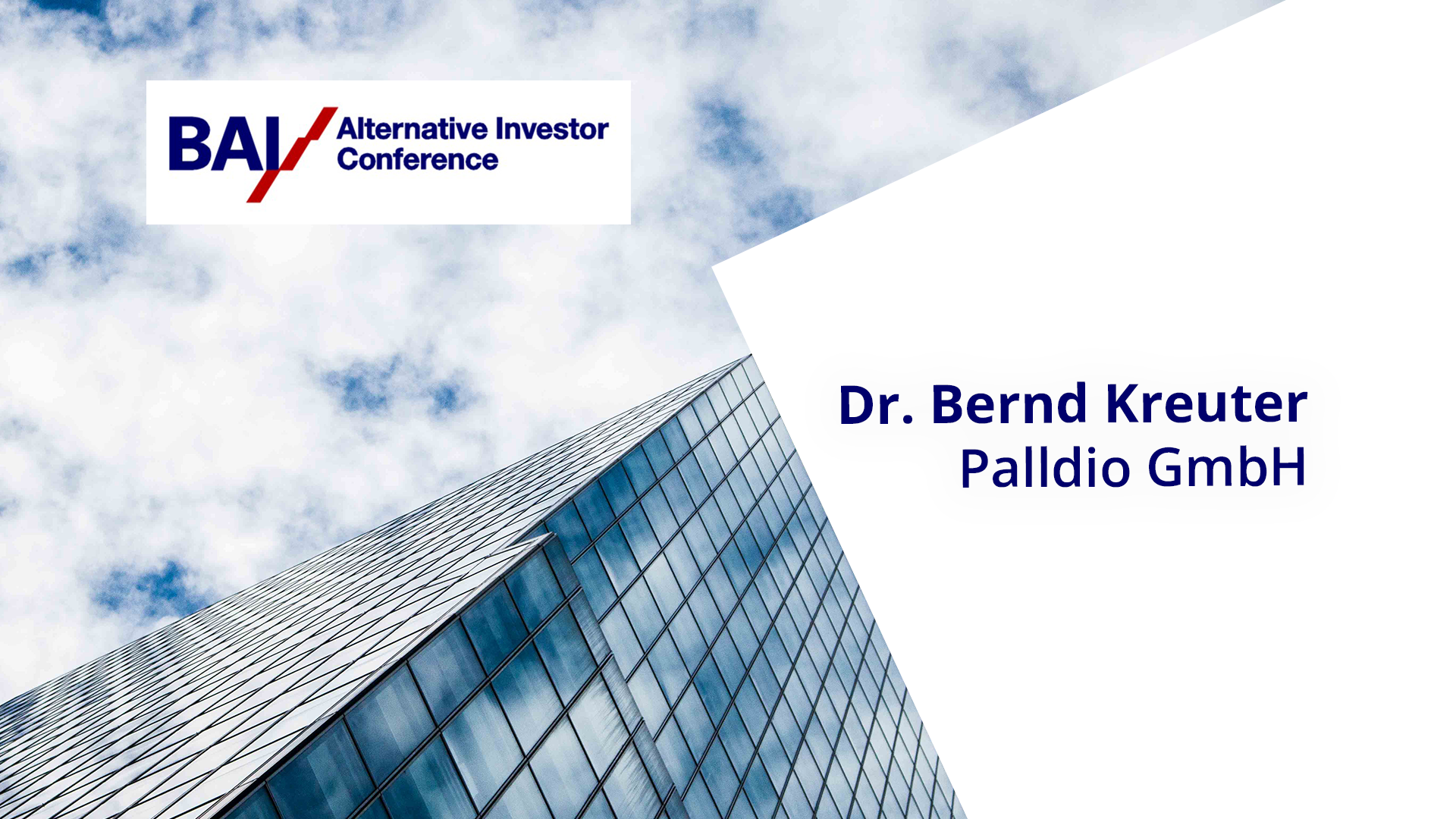 Read more about the article BAI/AIC 2019 – Dr. Bernd Kreuter – Palldio GmbH