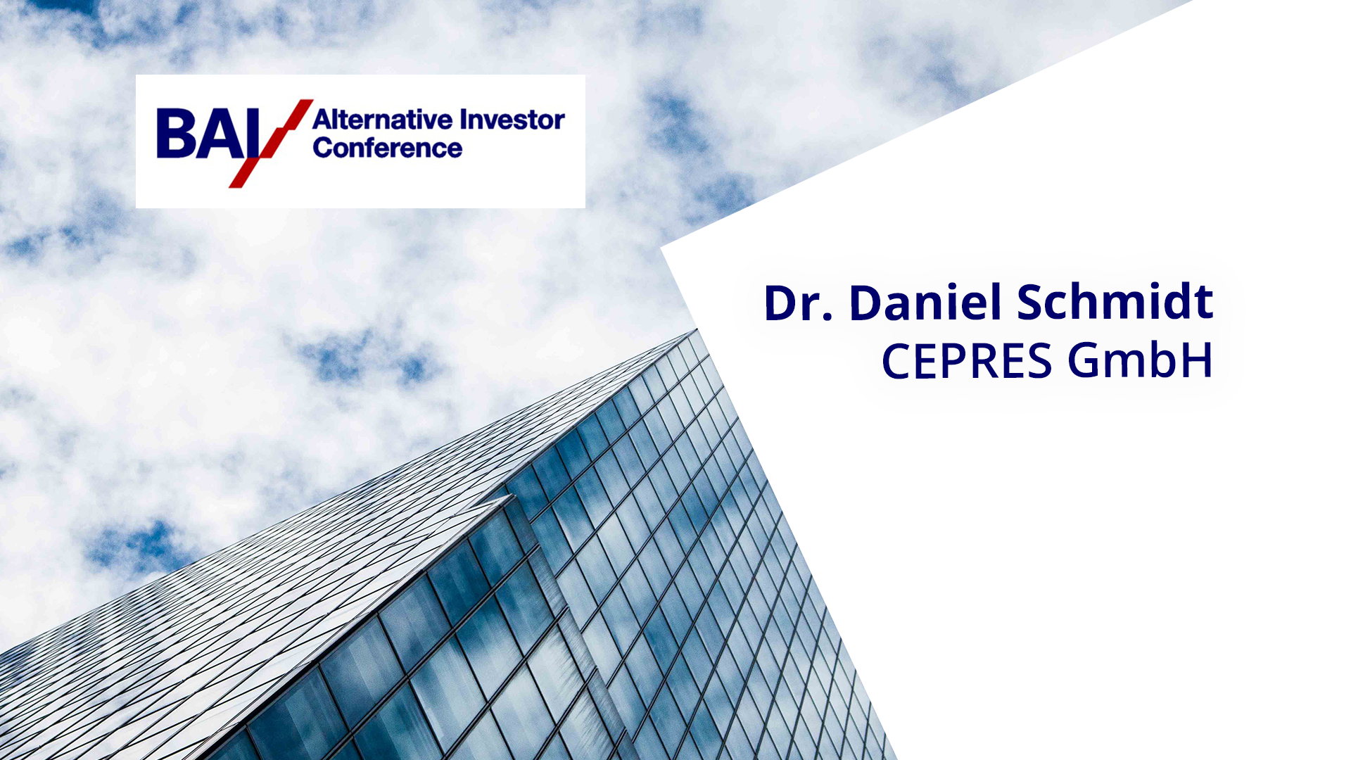 Read more about the article BAI/AIC 2019 – Dr. Daniel Schmidt – CEPRES GmbH