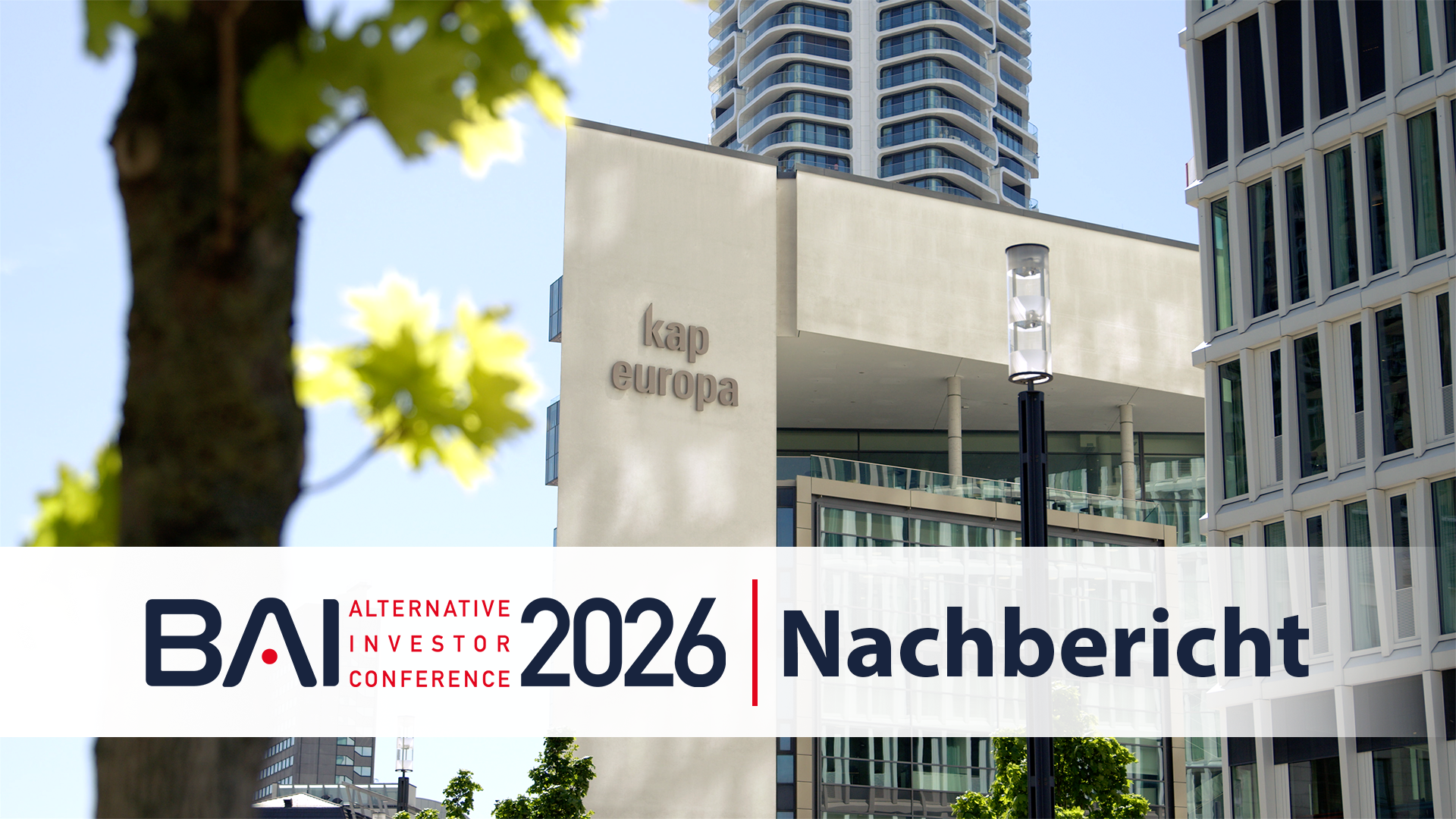 Mehr über den Artikel erfahren Die BAI Alternative Investor Conference 2026