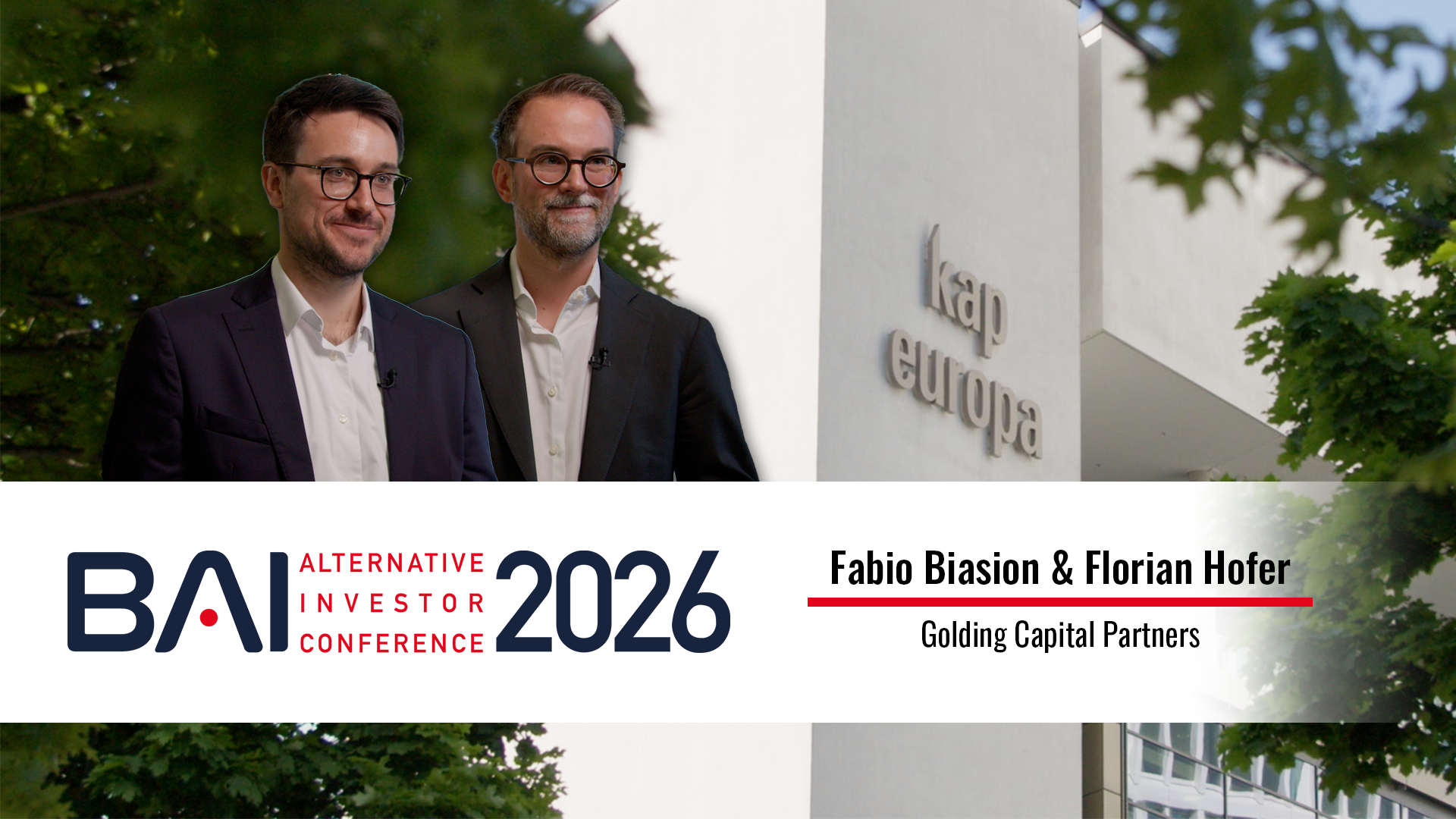Mehr über den Artikel erfahren AIC 2026 – Private Credit im Wandel – Warum ein Portfolio ohne Lower-Middle-Market nicht komplett ist – Fabio Biasion & Florian Hofer