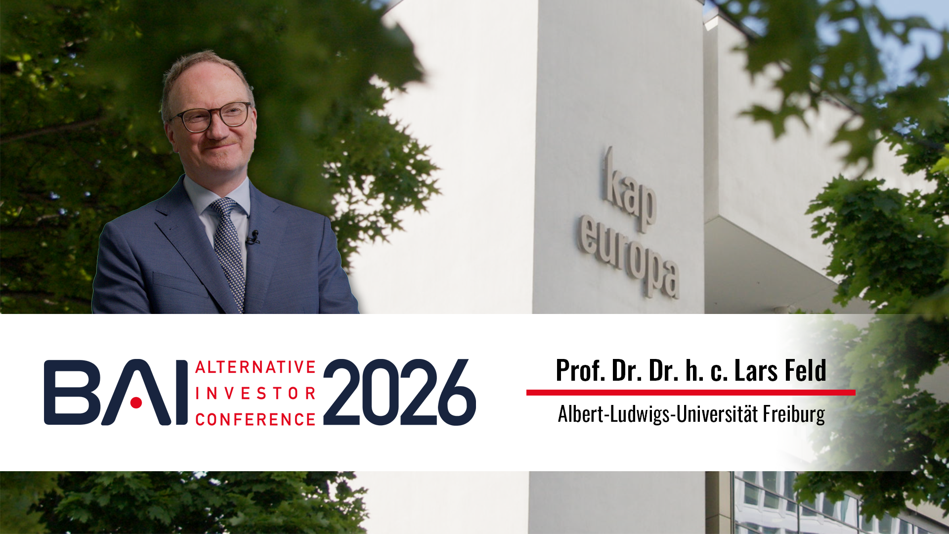 Mehr über den Artikel erfahren AIC 2026 – Keynote: Wohin führt der „Herbst der Reformen“ die deutsche Wirtschaft? – Dr. Lars Feld